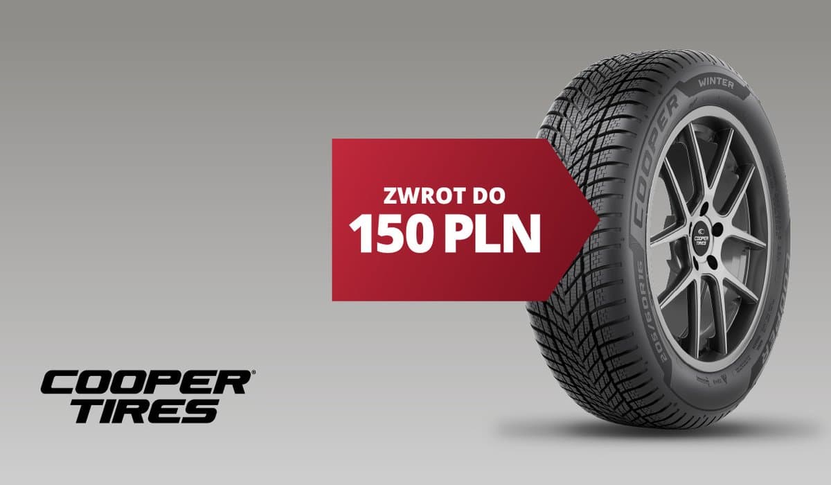 Opona zimowa Cooper Tires – zwrot BLIKIEM do 150 zł